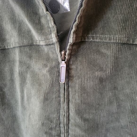 New Fashion Bug Green Corduroy Motorcycle Jacket Sz 30/32 - Picture 16 of 16